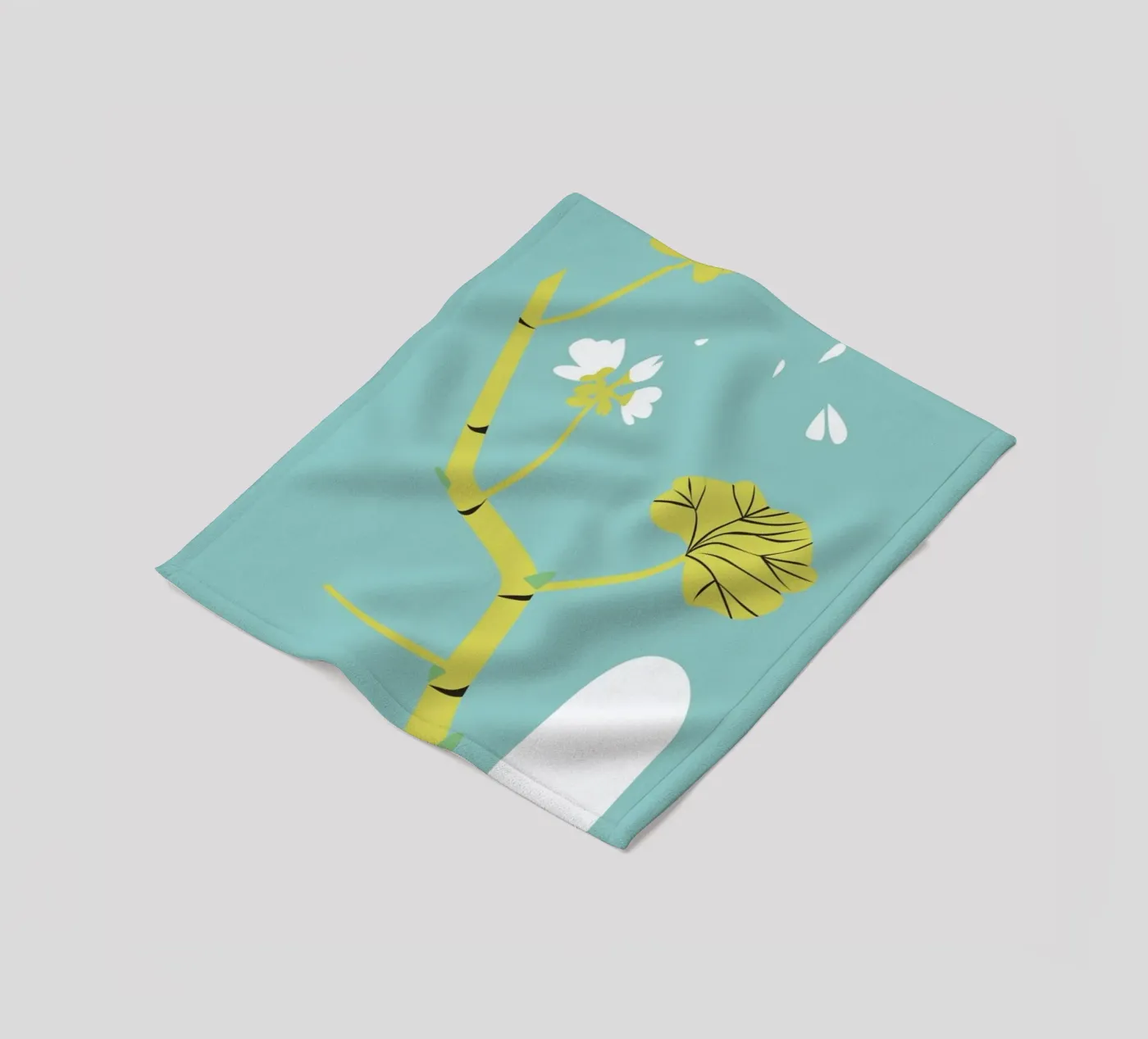 Geranium Blue Fleecedecke von Monika Aichele