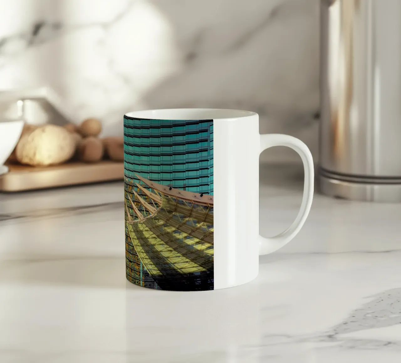 Vegas tazza in ceramica da Flo Klein