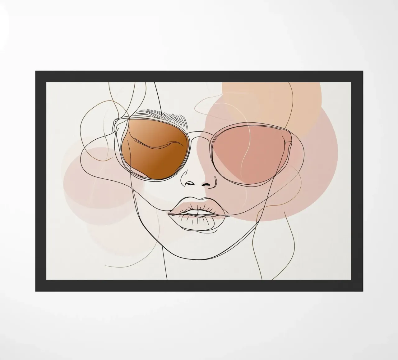 Womans face monoline zerbino da Synthaira