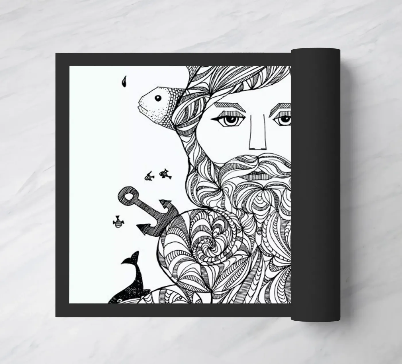 Aquarius deurmat van Sabrina Ziegenhorn