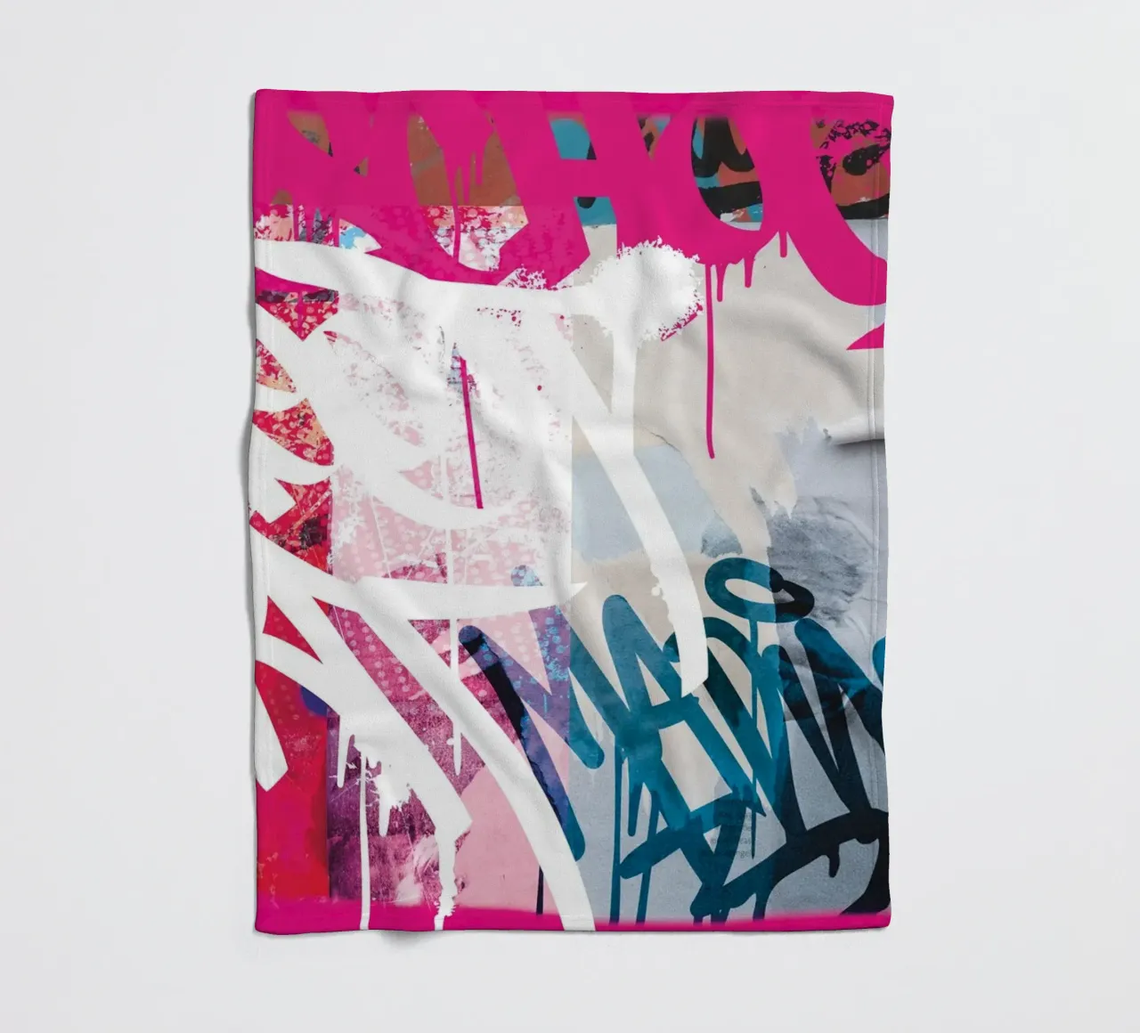 Graffiti Wall coperta in pile da Flo Klein
