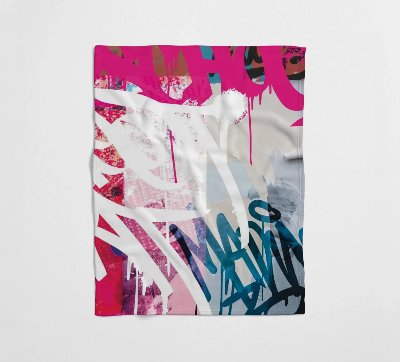 Graffiti Wall coperta in pile da Flo Klein
