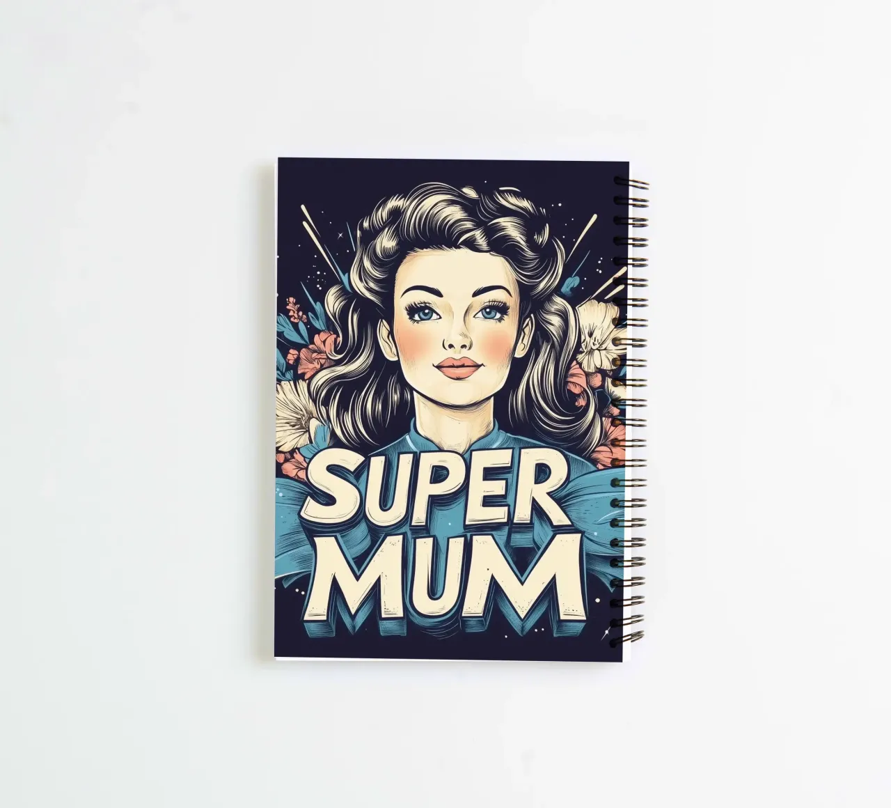 Super Mum spiral notebook by Synthaira
