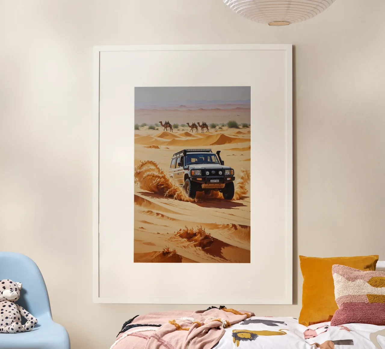 Safari Expedition Through Endless Dunes carta hahnemühle da AlbertKlee