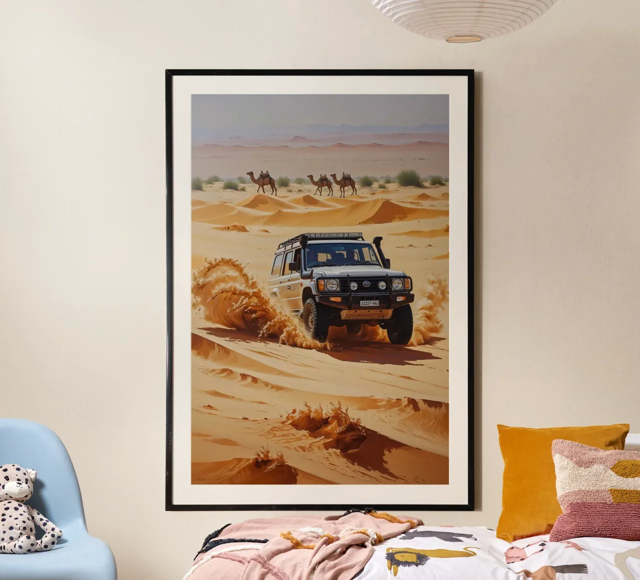 Safari Expedition Through Endless Dunes carta hahnemühle da AlbertKlee