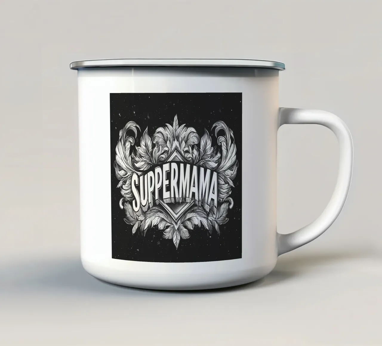Supermama tazza in smalto da Synthaira