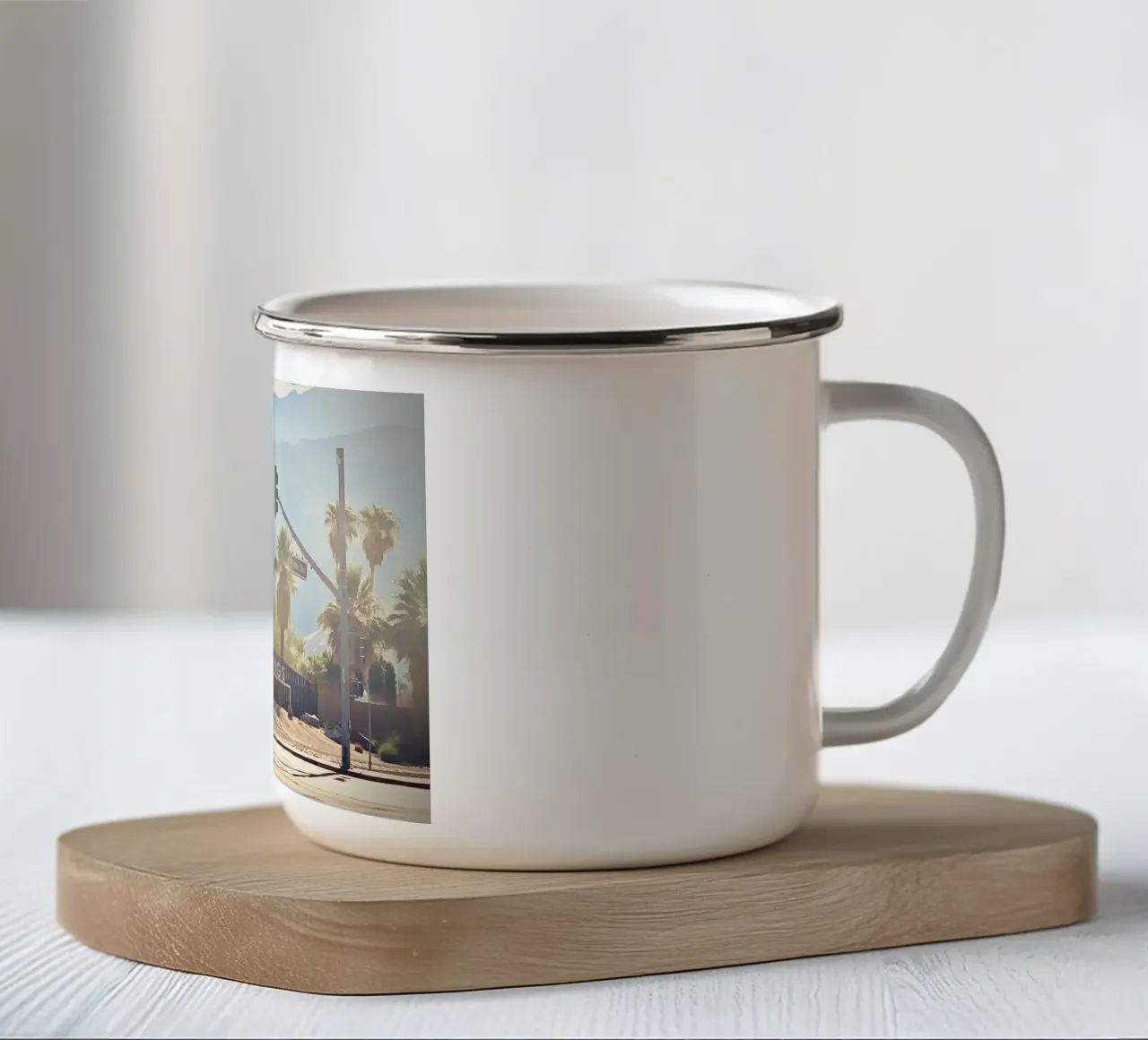 Palm Springs tazza in smalto da DF Design