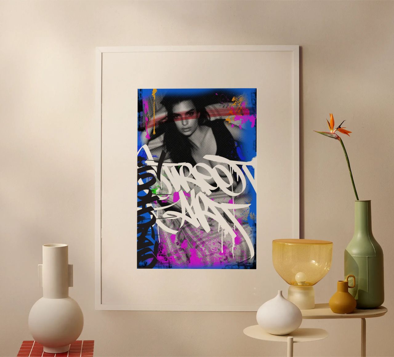 Streetart Girl Poster von Flo Klein