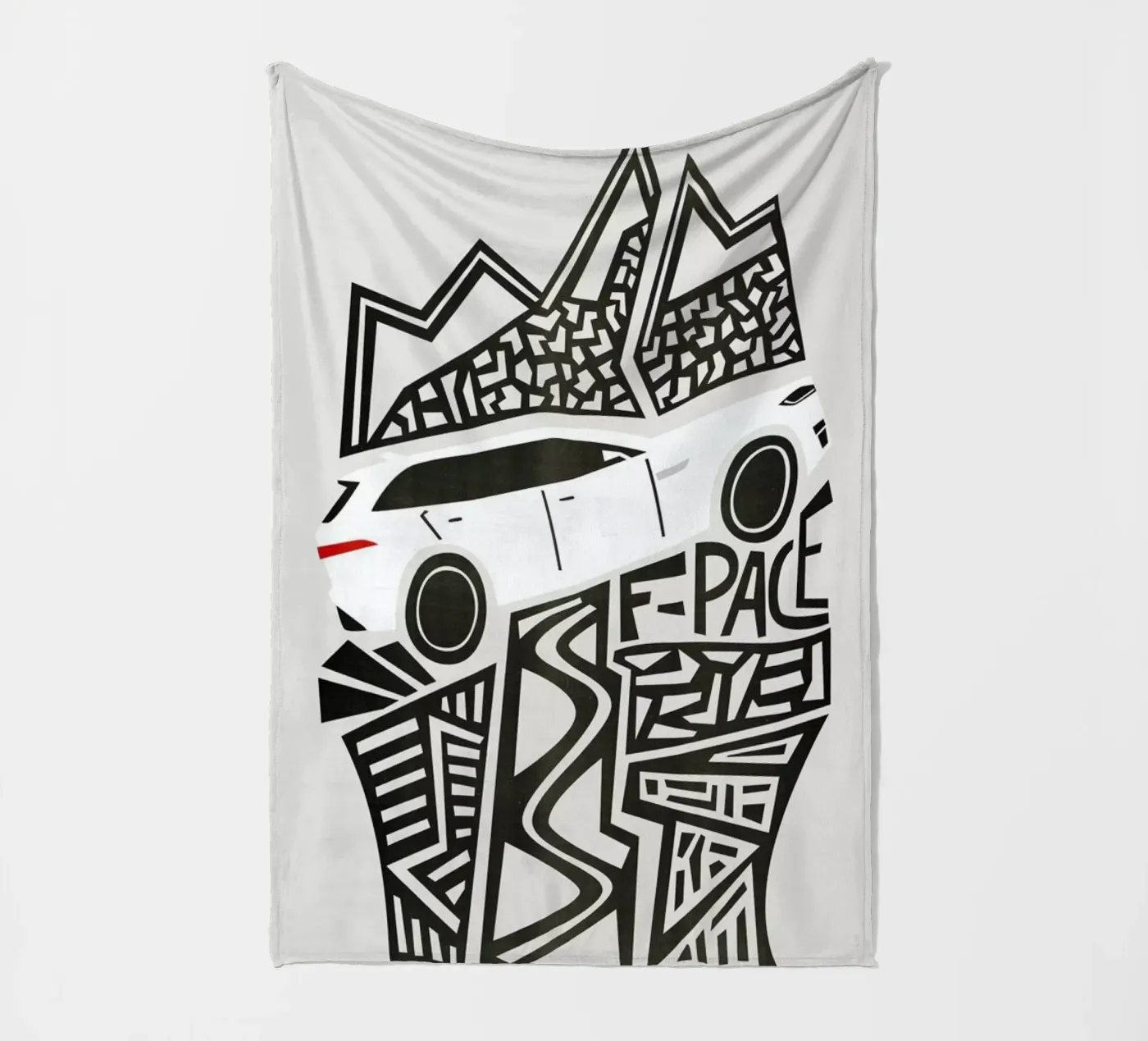 F Pace fleece blanket by Fox & Velvet