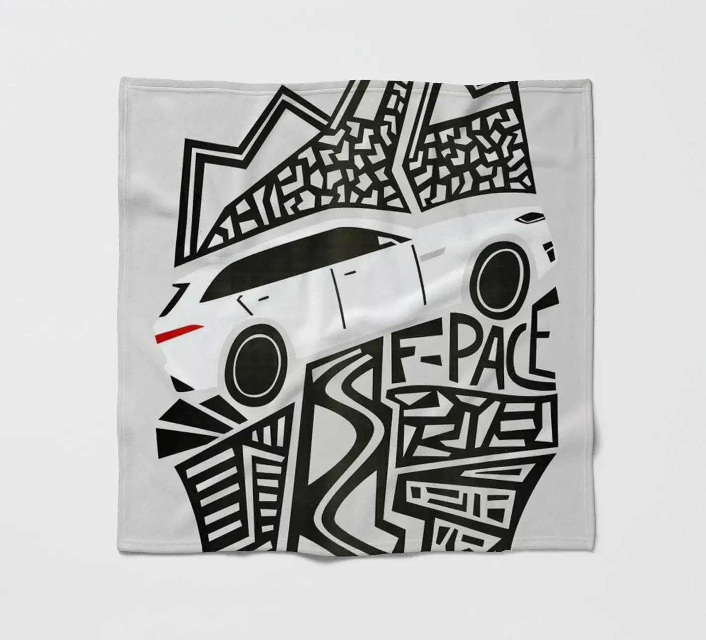 F Pace fleece blanket by Fox & Velvet