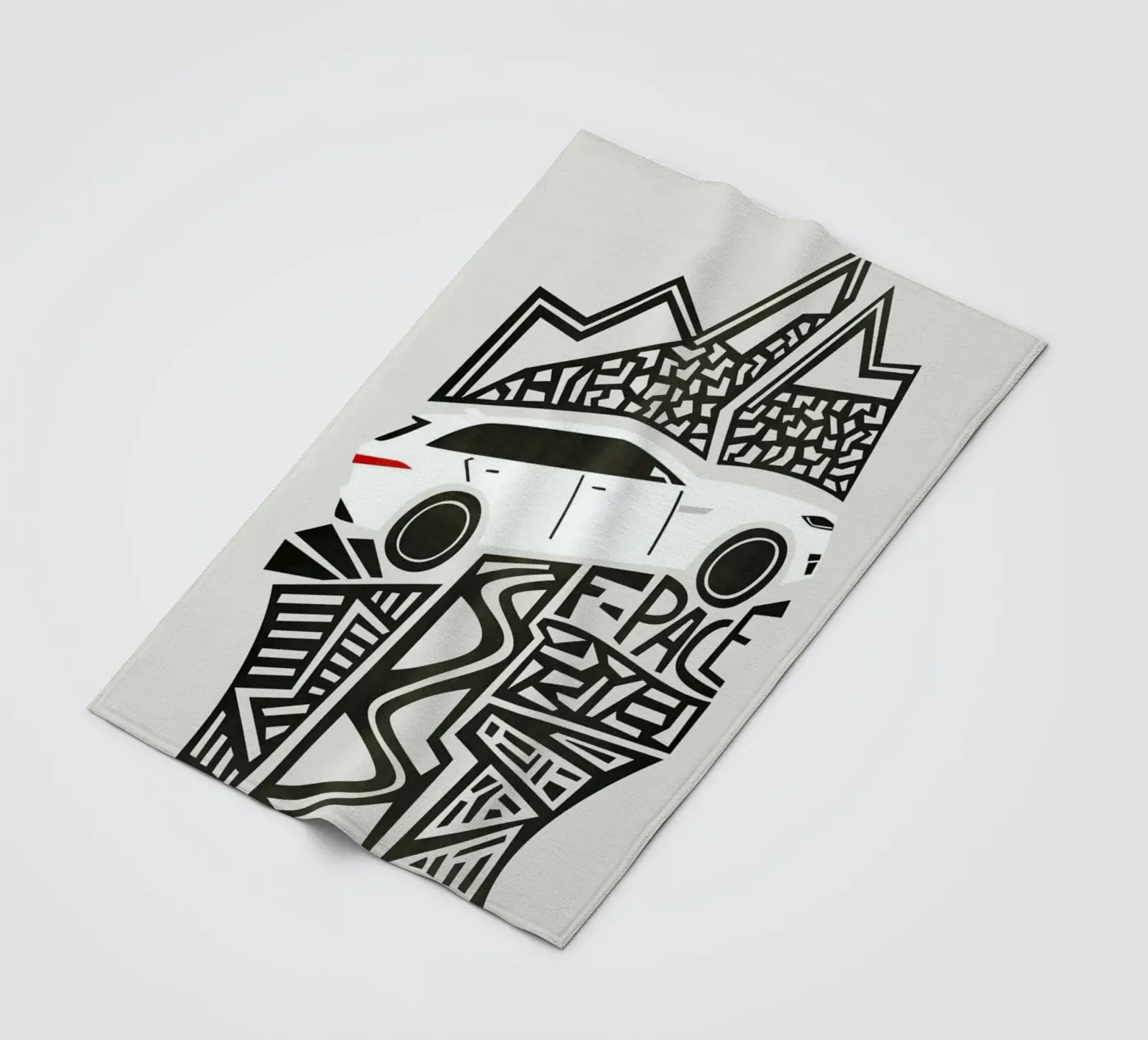 F Pace fleece blanket by Fox & Velvet