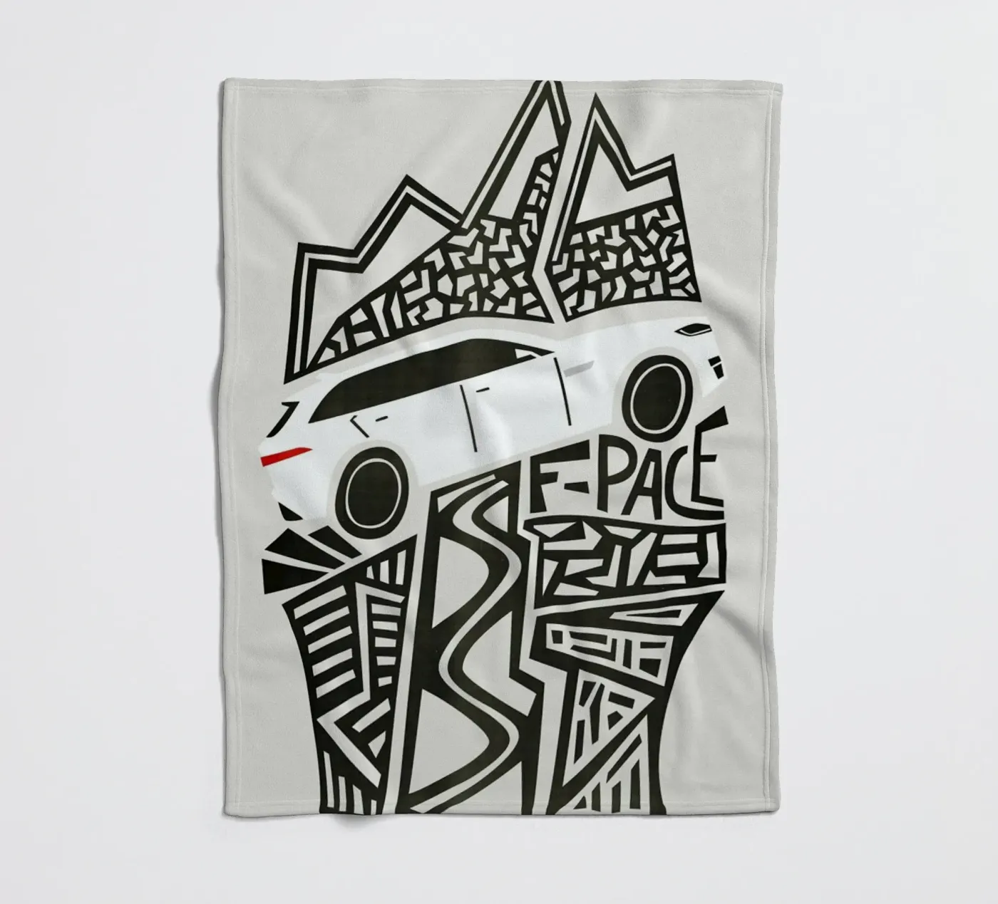 F Pace fleece blanket by Fox & Velvet