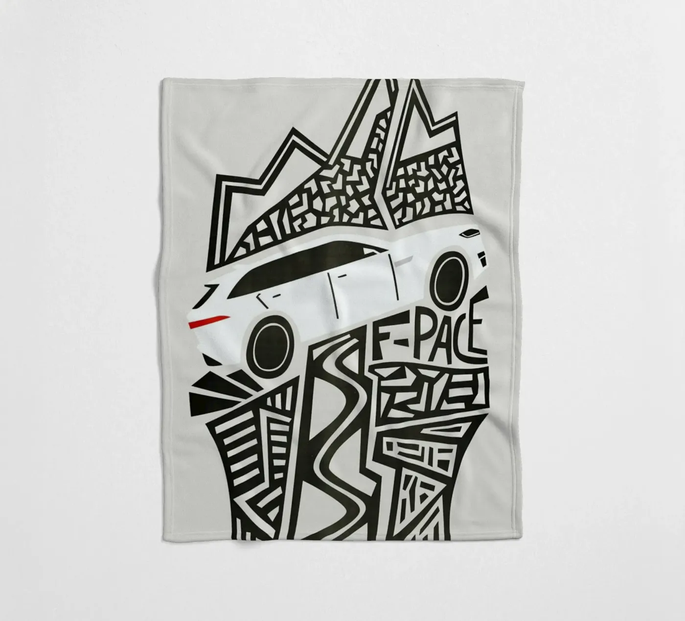 F Pace fleece blanket by Fox & Velvet