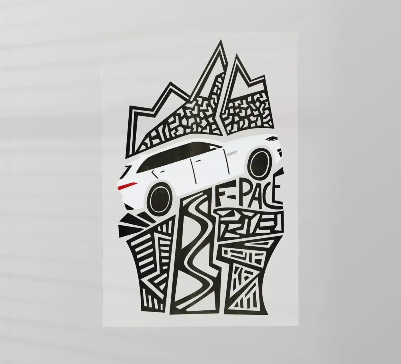 F Pace backlit folie van Fox & Velvet