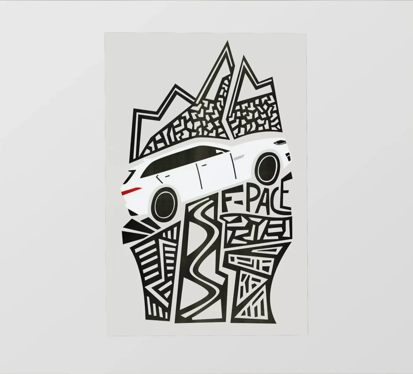 F Pace backlit folie van Fox & Velvet