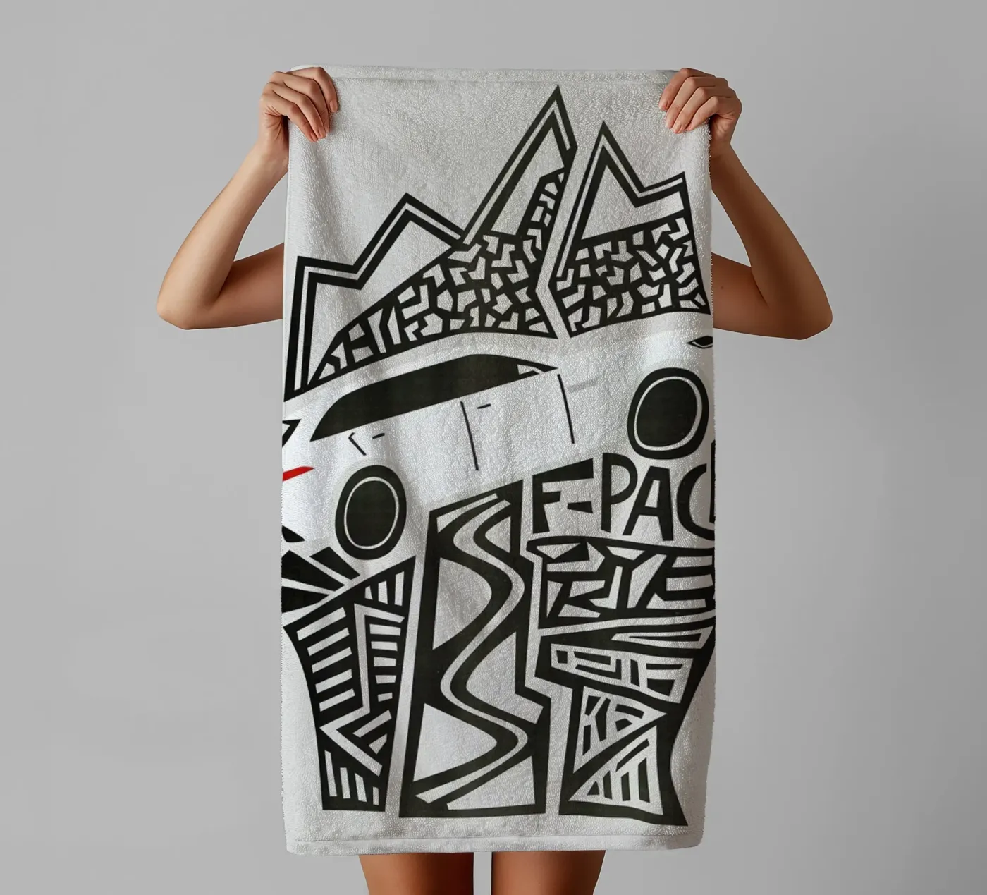 F Pace towel by Fox & Velvet