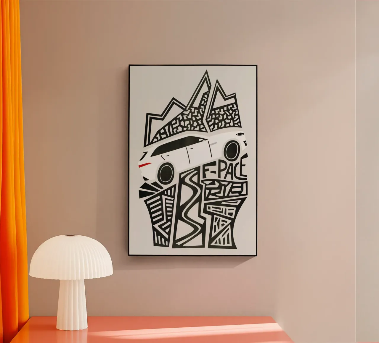 F Pace plexiglass da Fox & Velvet