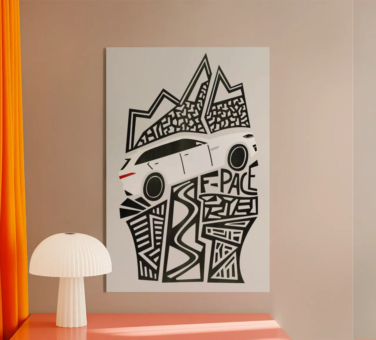 F Pace plexiglass da Fox & Velvet