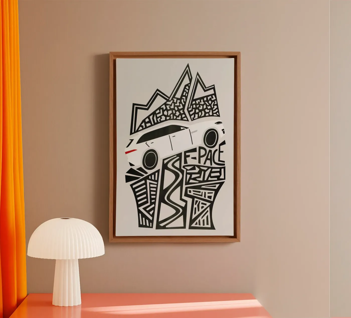 F Pace canvas by Fox & Velvet