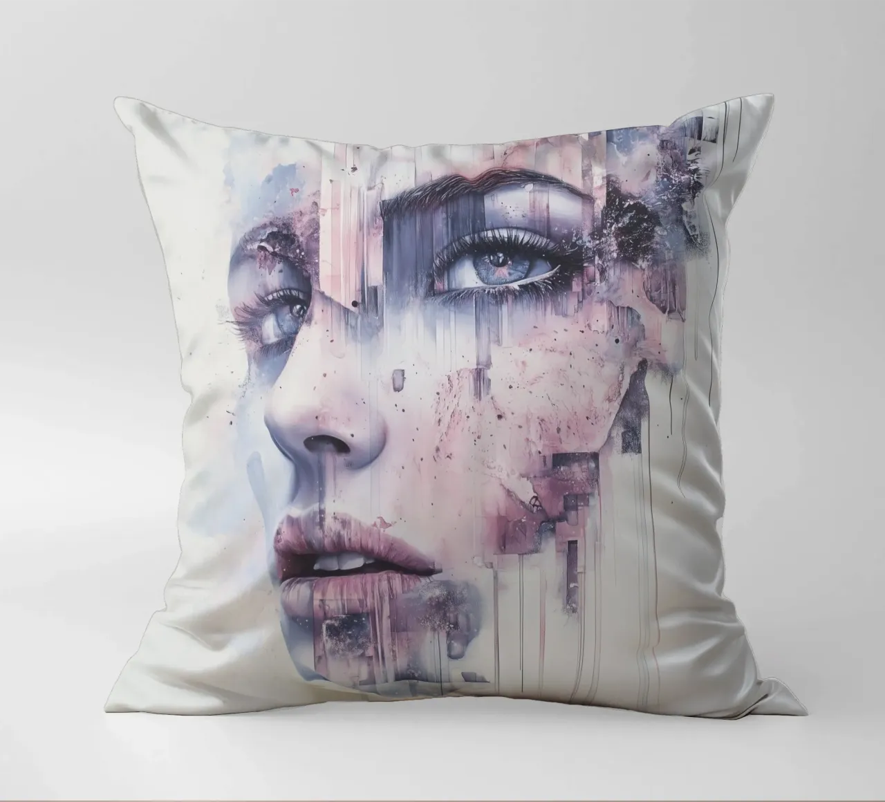 Abstract face cuscino da Synthaira