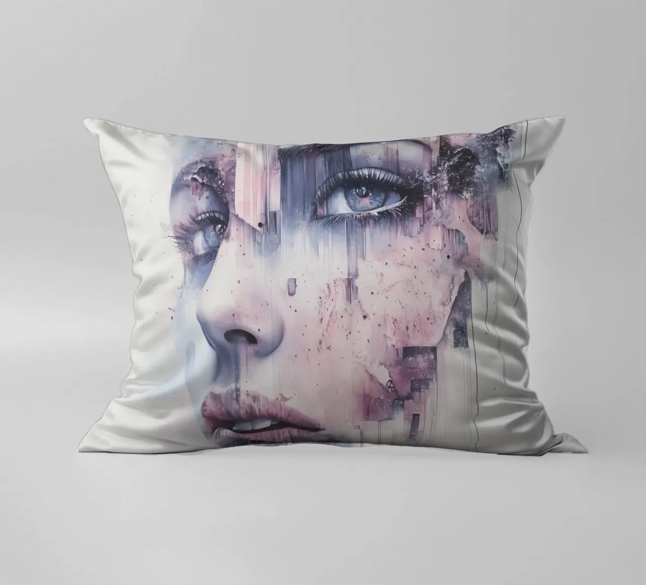 Abstract face cuscino da Synthaira