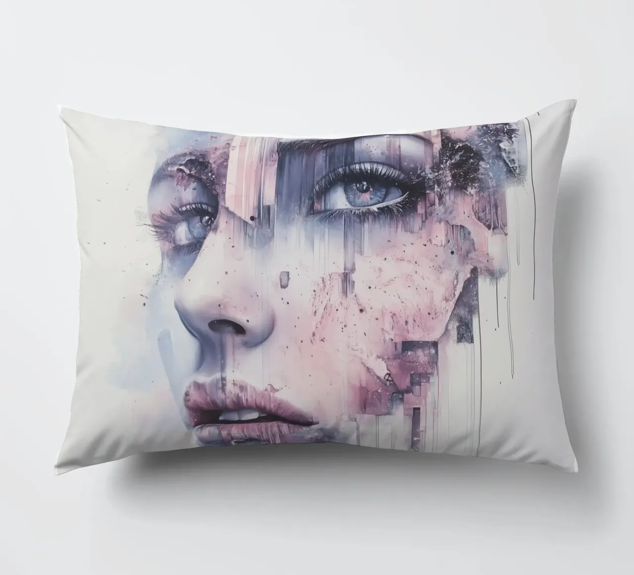 Abstract face cuscino da Synthaira