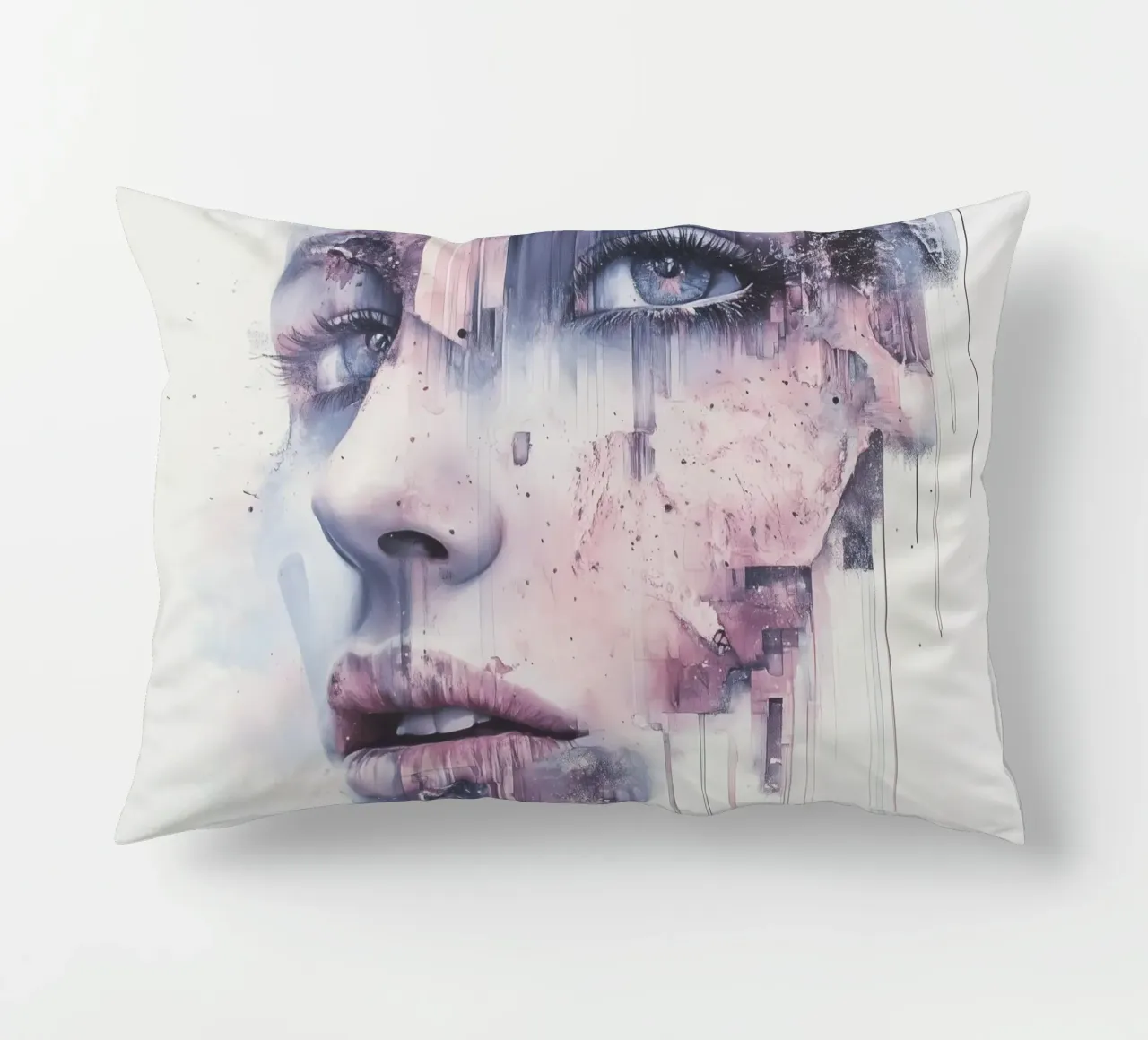Abstract face cuscino da Synthaira