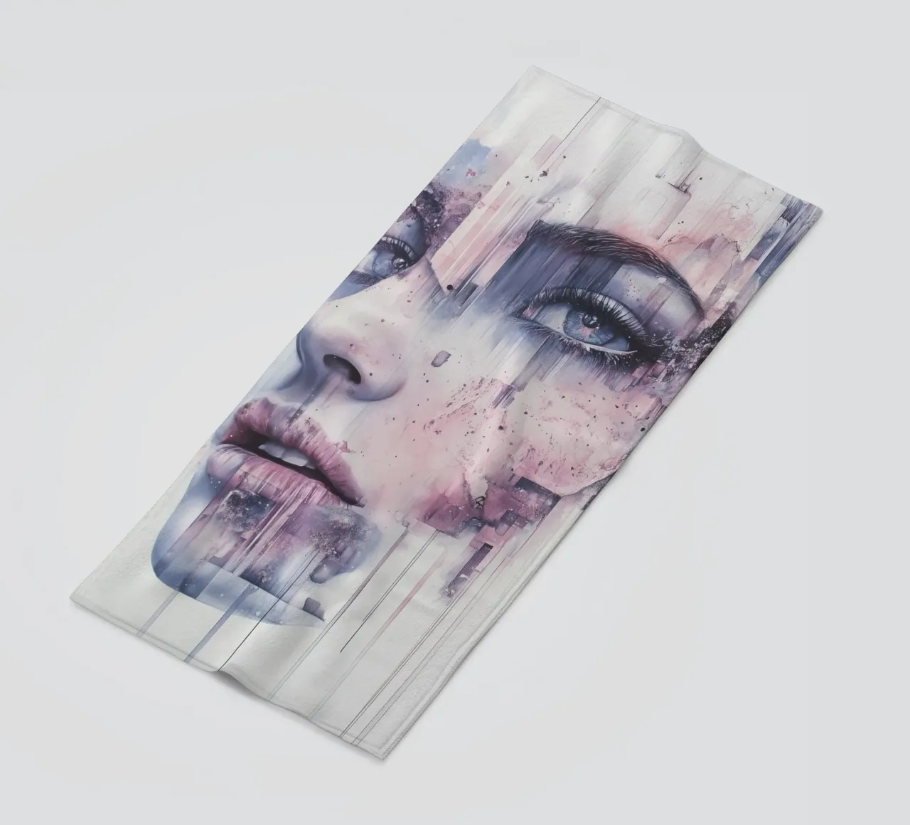 Abstract face telo mare da Synthaira