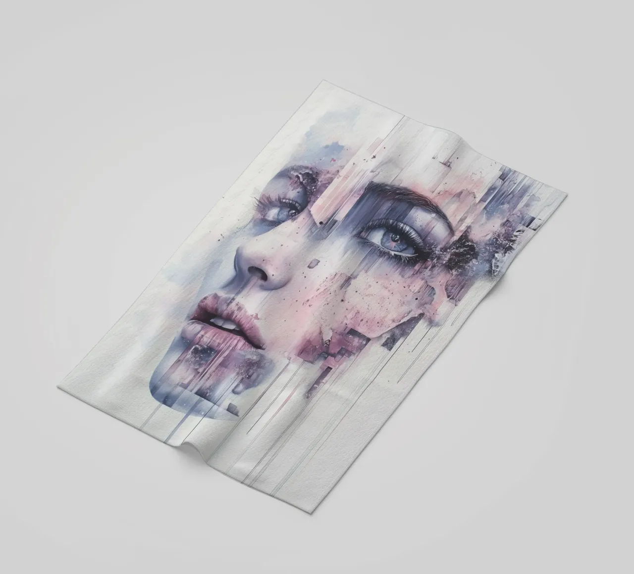 Abstract face telo mare da Synthaira