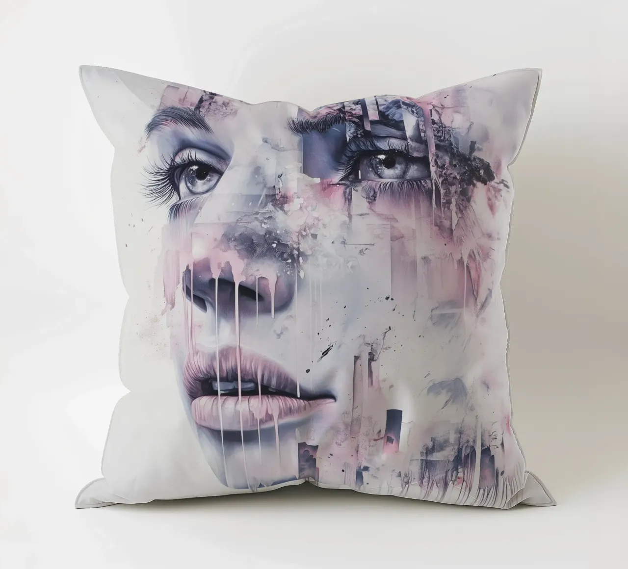 Abstract face cuscino da Synthaira