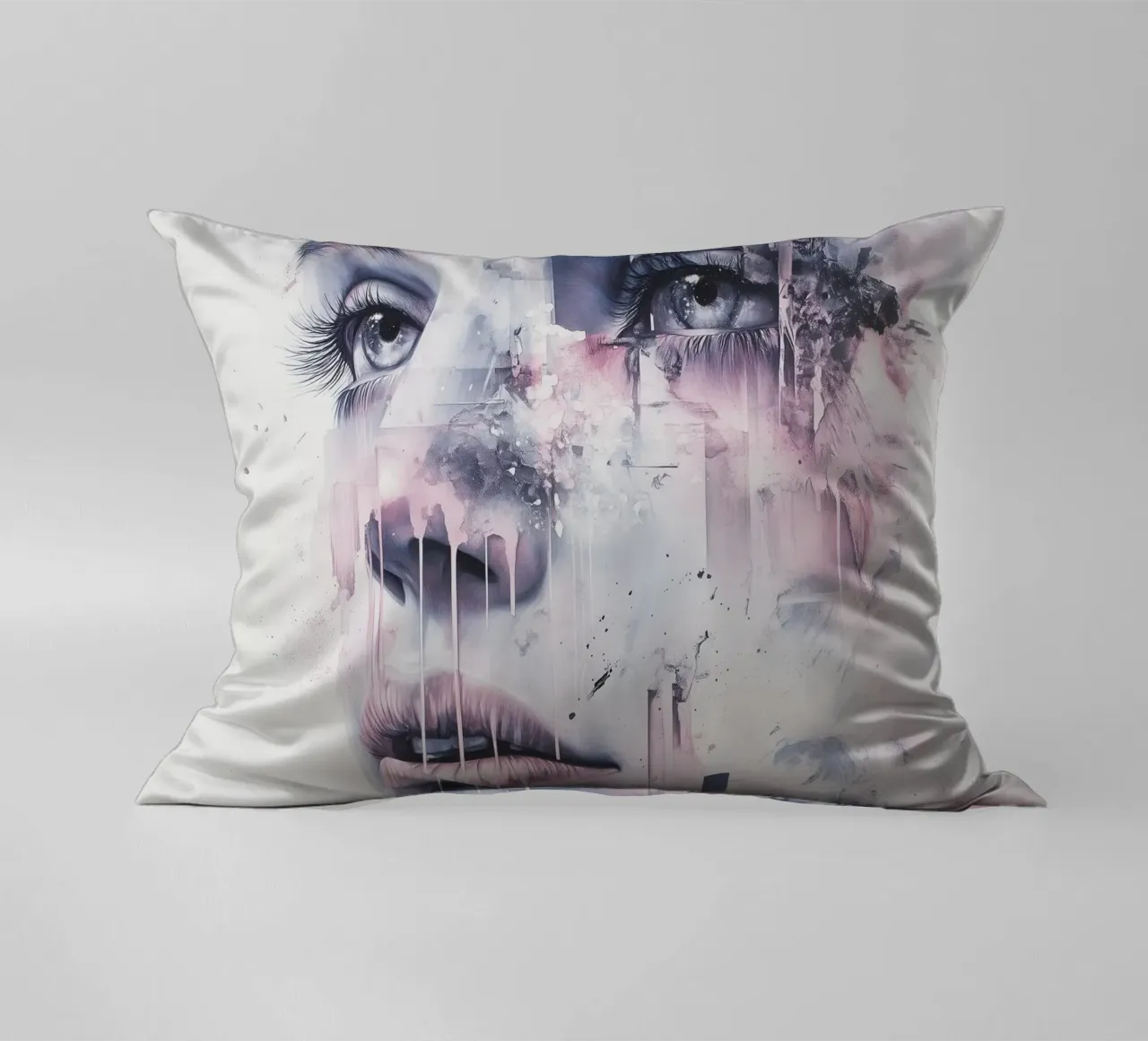 Abstract face cuscino da Synthaira