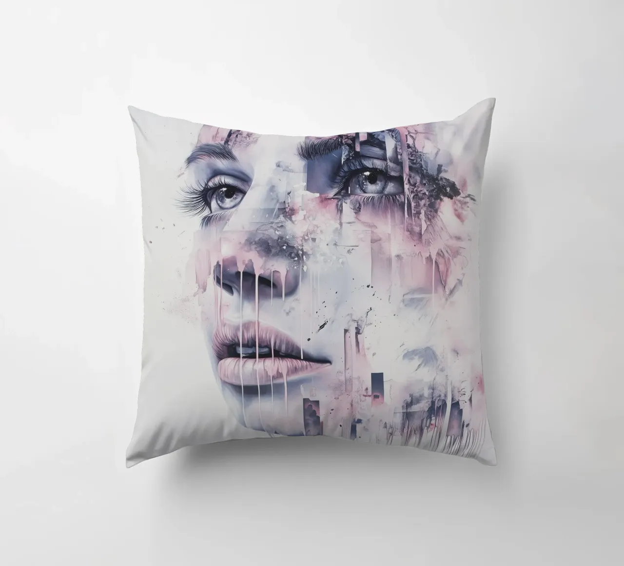 Abstract face cuscino da Synthaira