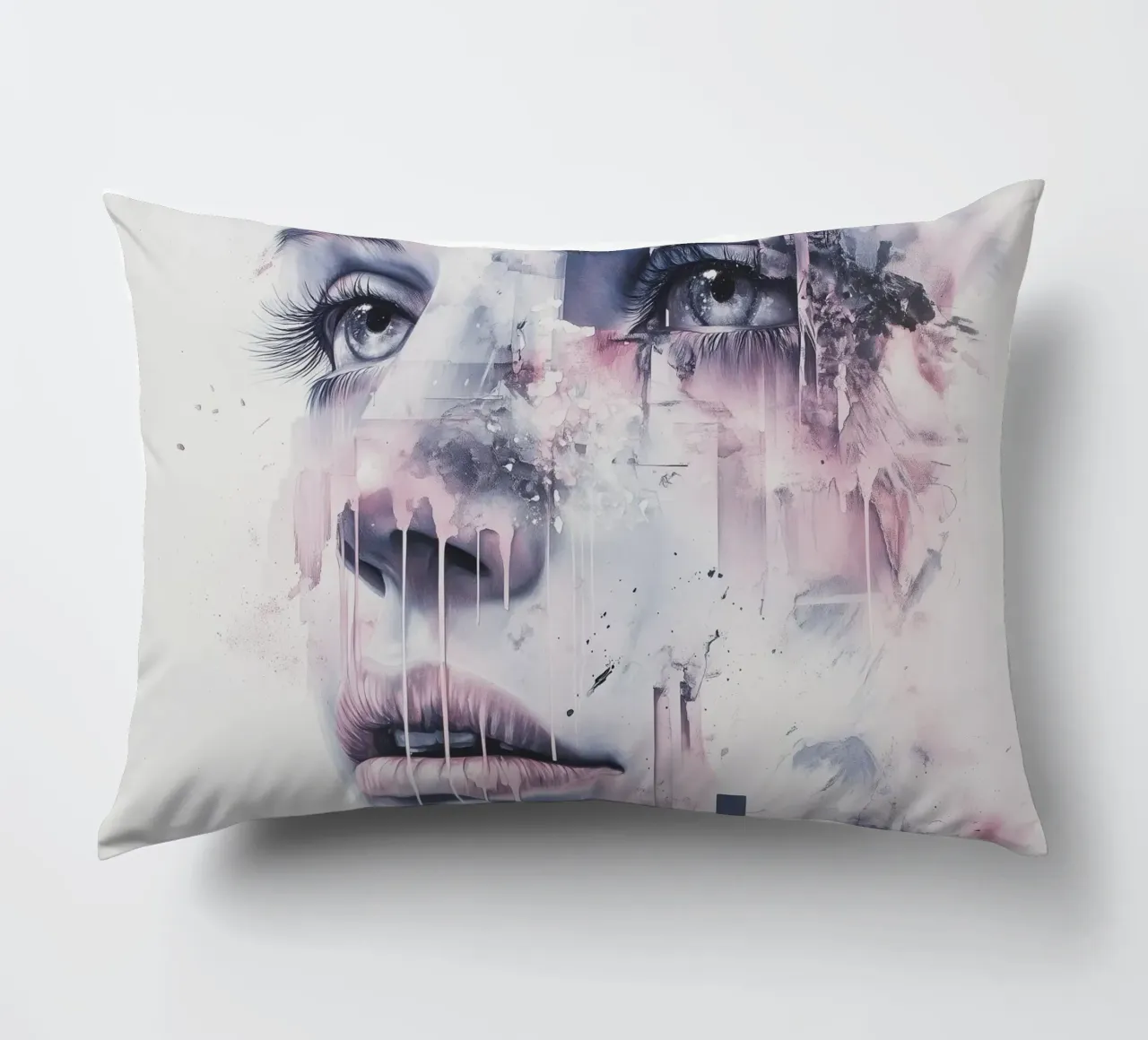 Abstract face cuscino da Synthaira