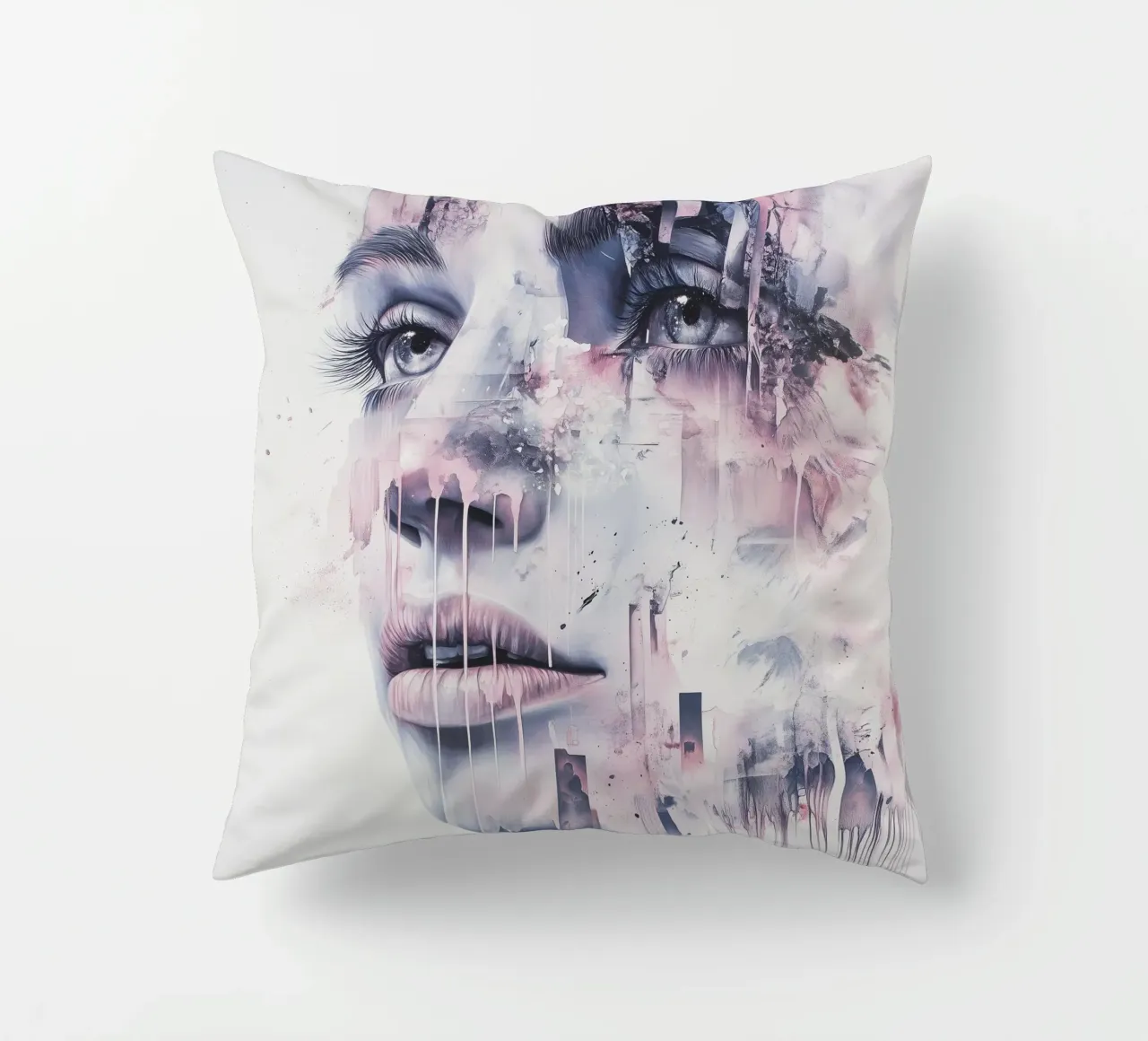 Abstract face cuscino da Synthaira