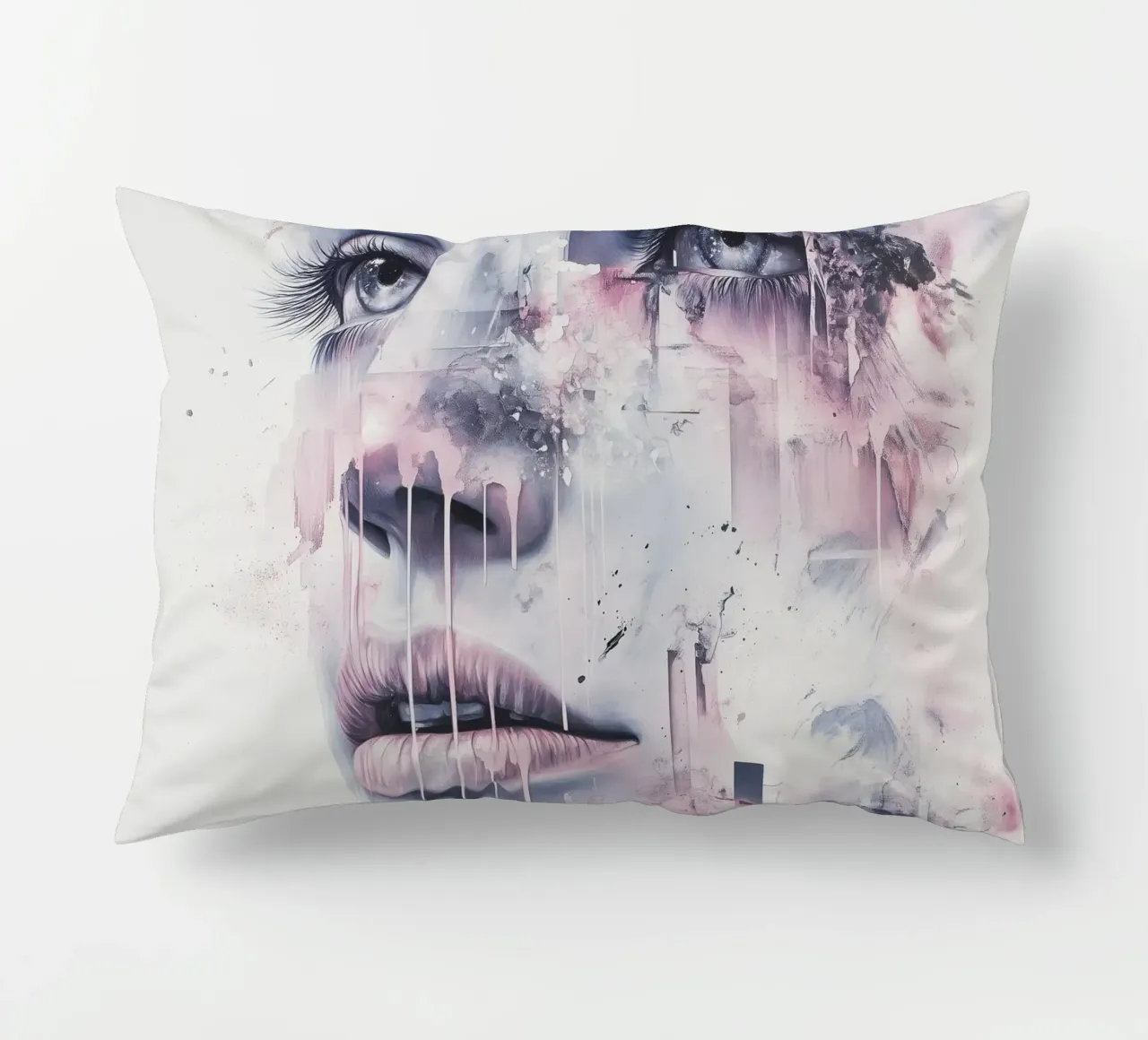 Abstract face cuscino da Synthaira