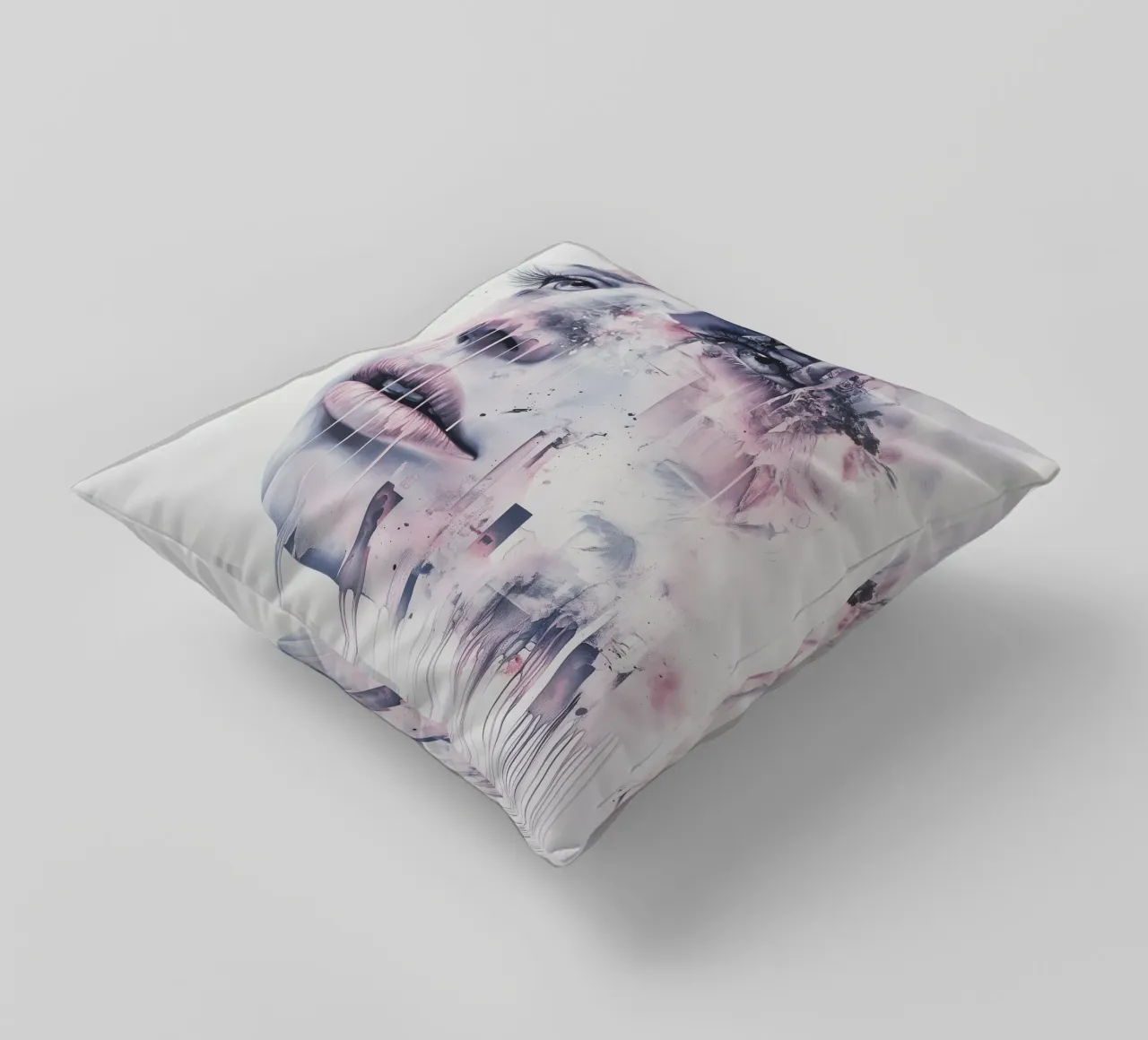 Abstract face cuscino da Synthaira