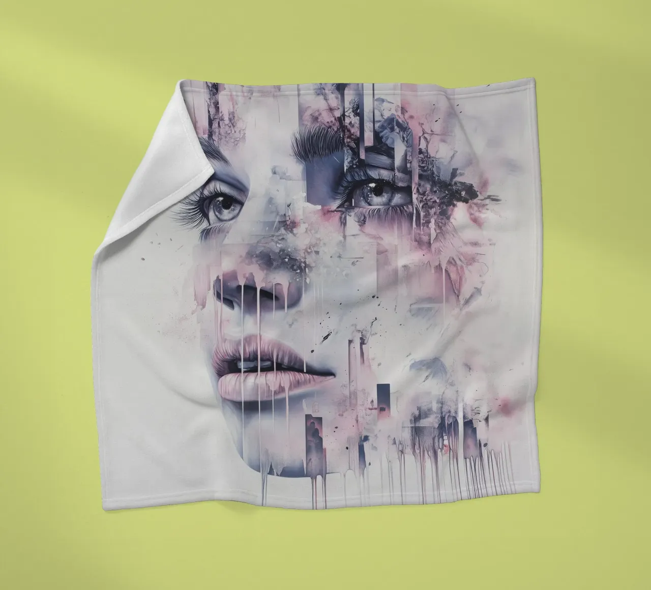 Abstract face coperta in pile da Synthaira