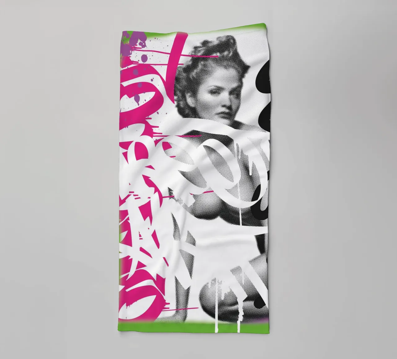 Streetart Model towel by Flo Klein