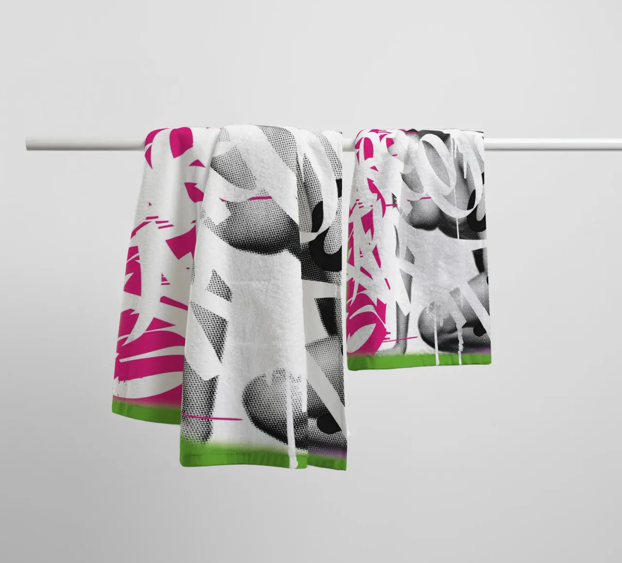 Streetart Model towel by Flo Klein