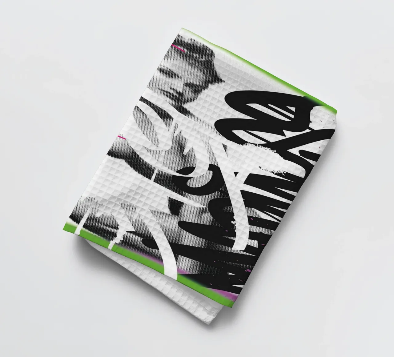 Streetart Model tea towel by Flo Klein