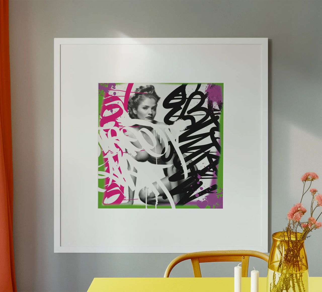 Streetart Model Poster von Flo Klein