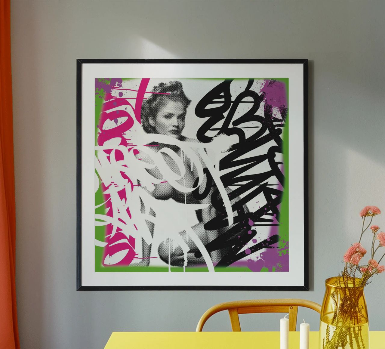 Streetart Model Poster von Flo Klein
