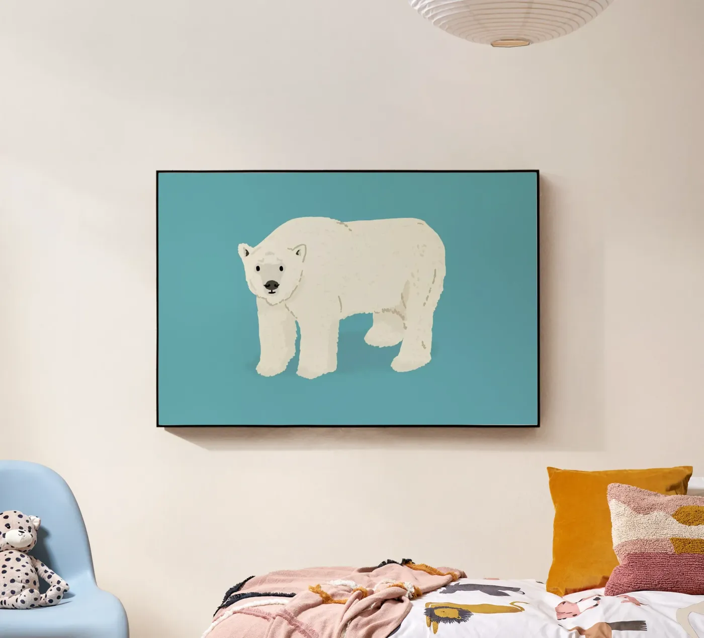 Eisbär Acryl-Glas von Alex Foster