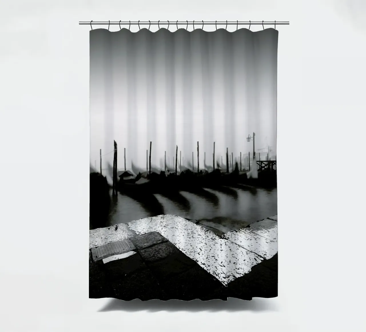 Gondola Study 2 shower curtain by Michael J. Reibert