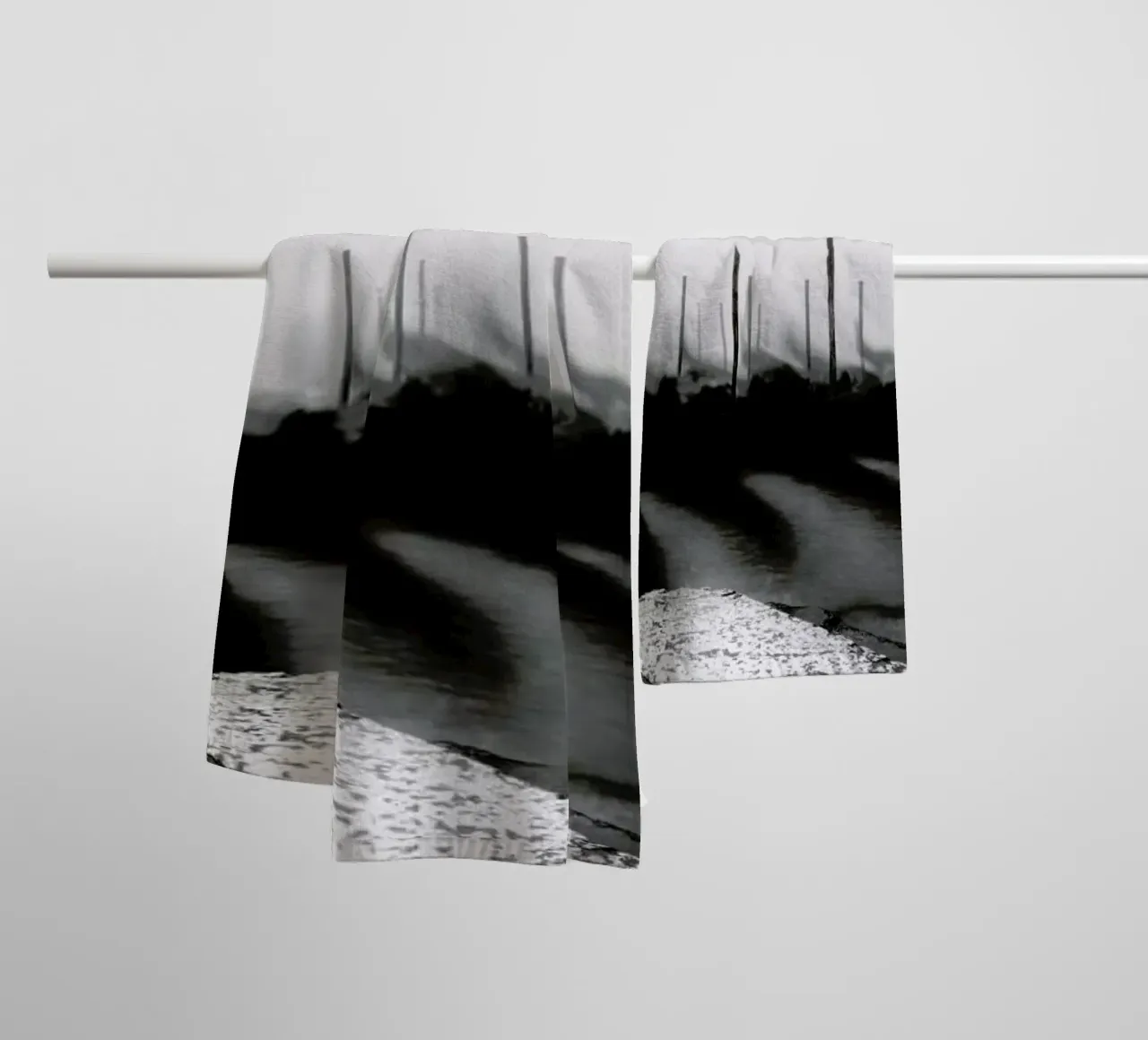 Gondola Study 2 towel by Michael J. Reibert