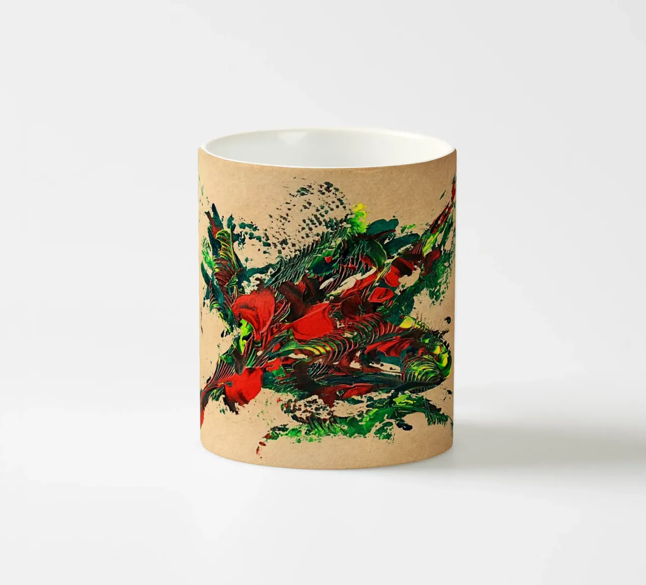 NATURAL STYLE 34 tazza in ceramica da Thierry Vobmann Abstract painting