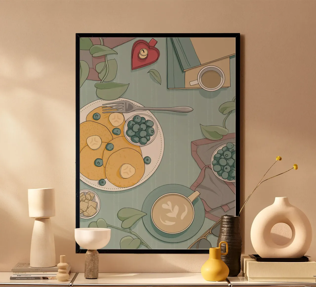 Romantisches Pancake Frühstück poster da Sofi Ka