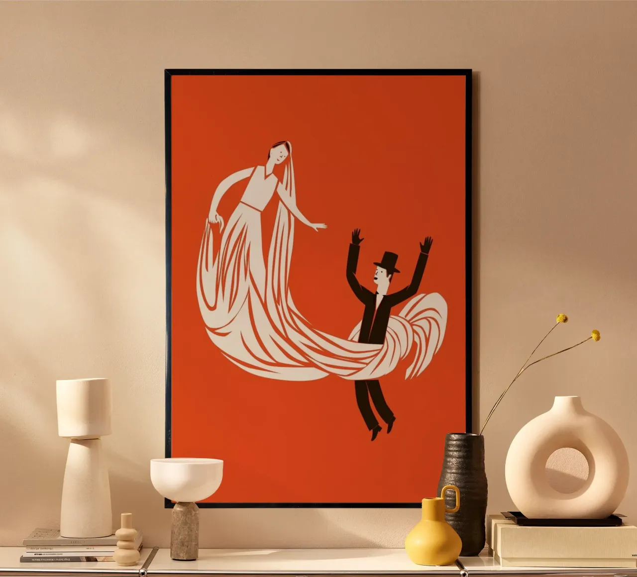 Veil poster con telaio in alluminio da Monika Aichele
