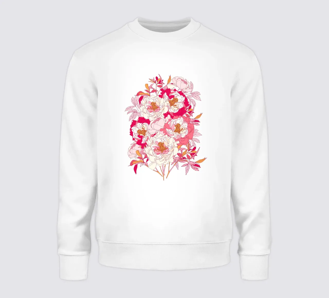 Blush Peonies – Soft & Romantic Summer Floral Illustration felpa da showmemars