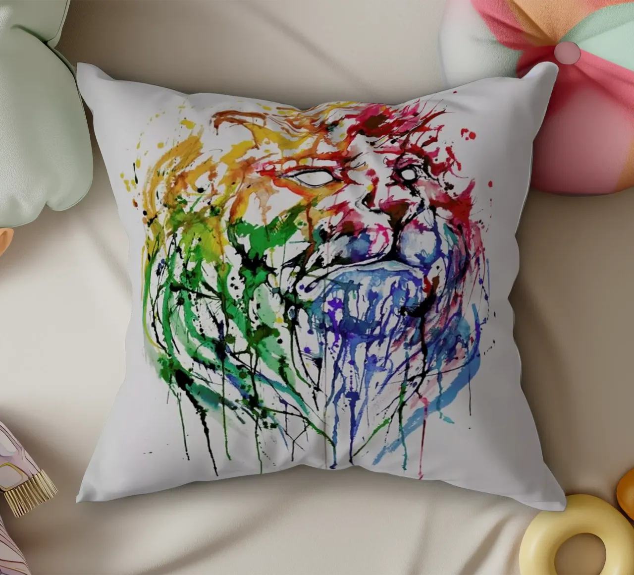 A Portrait of Hong Kong cuscino da Marc Allante